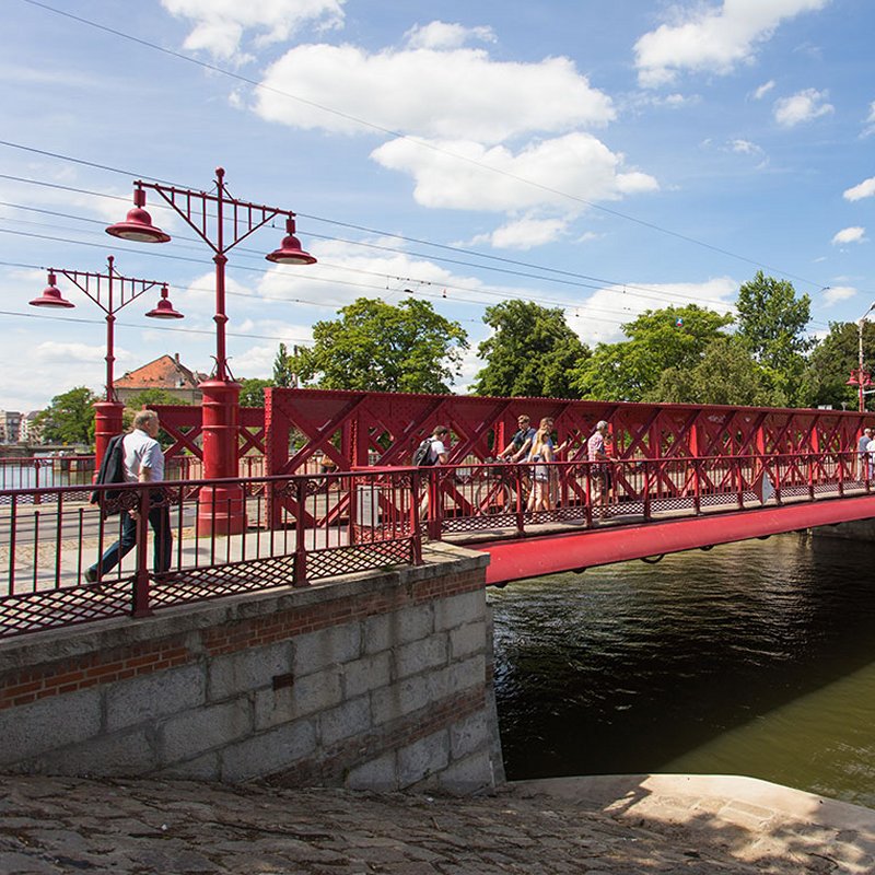 Piaskowy Bridge in Wroclaw